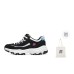 Skechers D'LITES 1.0 Anti-Slip Wear-Resistant Low-Top Chunky Sneakers Women's Black White Черно-белый, 35