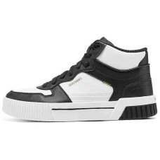 Skechers Court Classics Anti-Slip Wear-Resistant Mid-Top Skateboard Shoes Women's White Black Черно-белый, 38.5