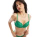 Ann Summers new sexy lace padded plunge bra in green Зеленый, US 34 B