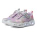 Skechers Breathable Low-Top Kids' Running Shoes Silver Pink Purple Teenagers Silver Multicolor, 32