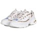 Skechers D'Lites Low Top Daddy Shoes White/Gold Women's 36