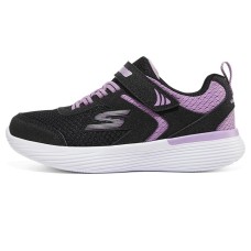 Skechers Kids Go Run 400 V2 Low Top Kids' Running Shoes Black Purple Teenagers 27.5