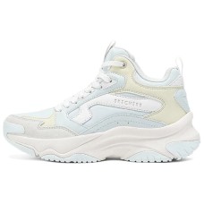 Skechers Anti-Slip Wear-Resistant Mid-Top Casual Shoes Women's Light Gray Blue светло-серо-голубой, 35