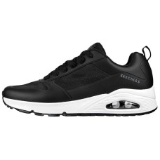 Skechers Uno Sol Cushioning Wear Resistant Low Top Casual Shoes Men's Black 39.5