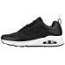 Skechers Uno Sol Cushioning Wear Resistant Low Top Casual Shoes Men's Black 39.5