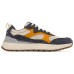 Skechers Heminger Cushioning Anti-Slip And Wear-Resistant Low-Top Casual Running Shoes Men's Blue Yellow 42.5