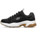 Skechers Stamina Cushioning Low Top Chunky Sneakers Women's Black 36