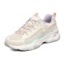 Skechers D Lites 4.0 Panda Flatform Low Chunky Shoes White Women's 38.5