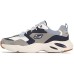 Skechers Non-slip Lightweight Low-Top Chunky Sneakers Men's Blue Gray Patchwork 41.5