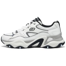 Skechers D'LITES 5.0 Anti-Slip Wear-Resistant Low-Top Chunky Sneakers Men's Gray White Серый Белый, 39.5