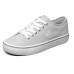 Skechers Cupsole 1 Low Top Canvas Shoes Light Grey Women's 35