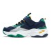 Skechers Cushioning Wear-Resistant Kids Lifestyle Shoes Dark Blue Green Kids' Navy/multicolor, 35