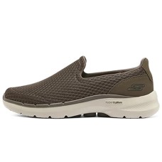 Skechers Go Walk 6 Cushioning, Slip Resistant, Abrasion Resistant, Breathable Low Top Casual Shoes Men's Taupe 42.5