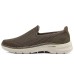 Skechers Go Walk 6 Cushioning, Slip Resistant, Abrasion Resistant, Breathable Low Top Casual Shoes Men's Taupe 42.5