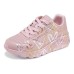 Low Top Kids Lifestyle Shoes Pink Teenagers Pink/Gold Silver, 31