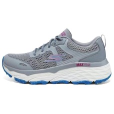 Skechers WOMEN'S GO Series Cushioning Breathable Low-Top Running Shoes Women's Gray Blue Gray Blue, 36