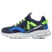 Skechers Razor Fle Slip Resistant Anti Kick Cushioning Kids Lifestyle Shoes Blue Green Teenagers 28.5