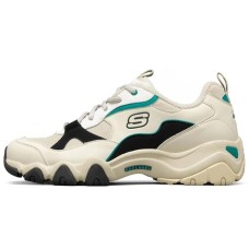Skechers D'lites 2.0 Running Shoes White/Black/Green 42