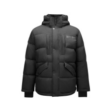 Skechers Wilderness Outdoor Collection Sports Lifestyle Collection Down Jacket Men's Carbon Black Carbon Black 0018, L