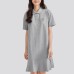 Skechers Short-Sleeved Dresses Women's Medium Heather Gray Medium Heather Gray/004F, S