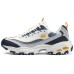 Skechers D'LITES 1.0 Cushioning Wear-Resistant Low-Top Casual Shoes Men's White Gray Yellow White Gray Yellow, 41