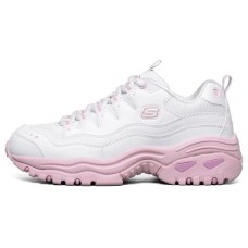 Skechers Energy Cushioned Wear-Resistant Breathable Low-Top Casual Shoes Women's White Pink 38