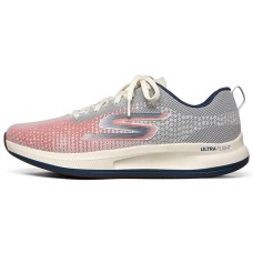 Skechers Go Run Pulse Breathable Low-Top Running Shoes Men's White Blue 43.5