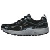 Skechers Cushioning Wear-Resistant Low-Top Training Running Shoes Men's Black Gray Black Gray, 43