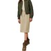 Skechers Knit Long Skirt Women's Beige Brown Beige Brown/01GA, S