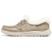Skechers ON THE GO Anti-Slip And Wear-Resistant Warm Rebound Low-Top Casual Shoes Women's Taupe 35.5