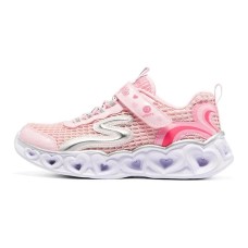 Skechers Heart Lights Slip-Resistant Cushioning Wear-Resistant Kids Lifestyle Shoes Pink Teenagers 33