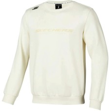 Skechers GOKNIT Basic Sports Collection Sweatshirt Men's Cream Beige White Cream Beige White, L