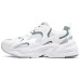 Skechers DLITES Cushioning Anti-Slip Wear-Resistant Breathability Low-Top Chunky Sneakers Men's White Green Белый, 44