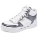 Skechers Court Classics Anti-Slip Wear-Resistant High-Top Skateboard Shoes Women's White Black Черно-белый, 35.5