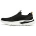 Skechers Cushioning Wear-Resistant Low-Top Casual Shoes Men's Black White Black White/BKW, 44