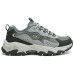 Skechers OUTDOOR Anti-Slip Wear-Resistant Low-Top Outdoor Shoes Women's Gray Black Green Charcoal gray/multicolor, 37