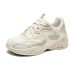 Skechers DLITES Durable Breathable Low-Top Chunky Sneakers Women's Natural 36