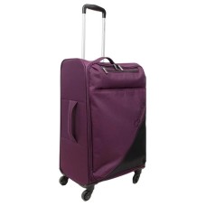 CALVIN KLEIN Soft Case Fabric Box Spinner Wheels Zip Closure Large Capacity Luggage Unisex Фиолетовый, 20 inches