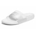 Skechers Sandals EVA Rubber Sole Stitching Slide Slippers Women's White Silver 39