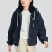 Skechers Sports Alliance Series Velvet-feel Coat Women's Moon Eclipse Blue Lunar eclipse blue, L