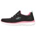 Skechers Summits -Perfect Views Cushioned Slip-Resistant Abrasion-Resistant Low-Top Casual Shoes Women's Black Pink 37.5