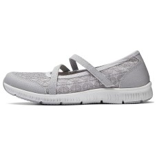 Skechers Cushioning Wear-Resistant Breathable Rebound Lightweight Slip-Resistant Low-Top Casual Shoes Women's Gray Серый, 35.5