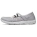 Skechers Cushioning Wear-Resistant Breathable Rebound Lightweight Slip-Resistant Low-Top Casual Shoes Women's Gray Серый, 35.5