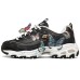 Skechers D'LITES 1.0 Cushioning Anti-Slip And Wear-Resistant Low-Top Casual Shoes Women's Black Multicolor Butterfly 35