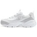 Skechers D'LITES 1.0 Anti-Slip And Wear-Resistant Support Lightweight Height Increasing Low-Top Chunky Sneakers Women's Серый Белый, 38