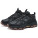 Skechers OUTDOOR MENS Wear-Resistant Slip-Resistant Cushioning Mid-Top Trekking Shoes Men Black Черный, 41