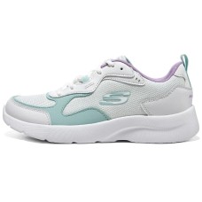 Skechers Cushioning Anti-Slip And Wear-Resistant Low-Top Casual Shoes Women's White Cyan Белый, 35