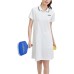 Skechers Short-Sleeved Dresses Women's Bright White Bright white 0019, S