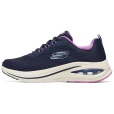 Skechers Sport Cushioned Anti-Slip Wear-Resistant Breathable Lightweight Low-Top Casual Shoes Women's Marine Blue Navy/multicolor, 35