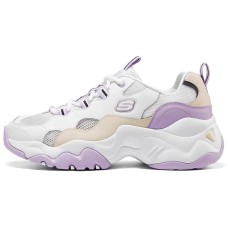 Skechers D'Lites 3.0 Low Running Shoes Gs White/Purple Women's 35.5